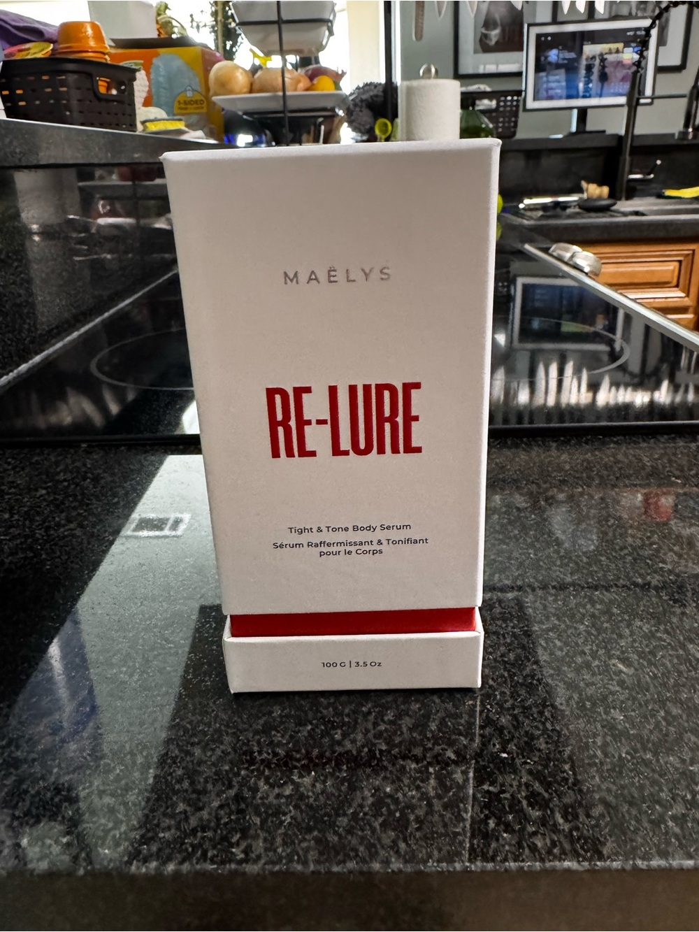 RE-LURE Tight & Tone Body Serum — White with Red Accent
